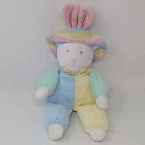 Eden Bunny Baby's First Terry Cloth Pastel Vintage Color Block Sun Hat 90s